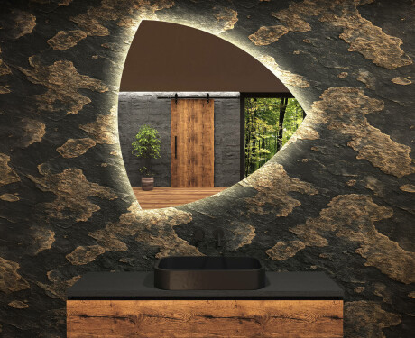 Irregular Mirror LED Lighted decorative design T221