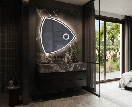 Irregular Mirror LED Lighted decorative design T223 #10