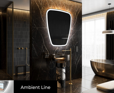 Irregular Mirror LED Lighted decorative design Z222