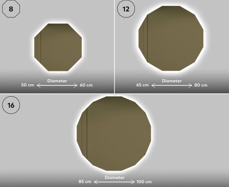 Backlit LED Bathroom Mirror L112 #10