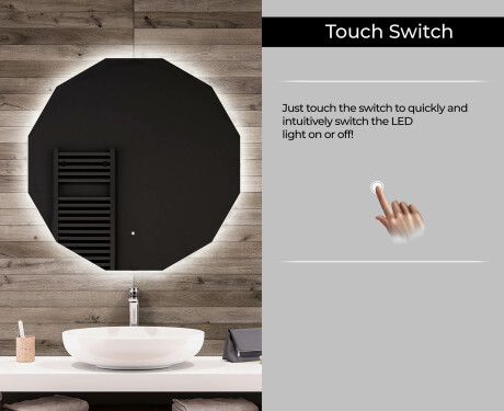 Backlit LED Bathroom Mirror L112 #6