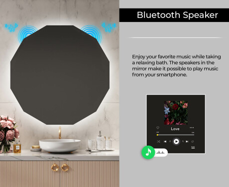 Backlit LED Bathroom Mirror L112 #7