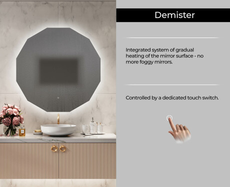 Backlit LED Bathroom Mirror L112 #8