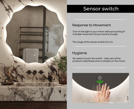 Backlit LED Bathroom Mirror L192 #7