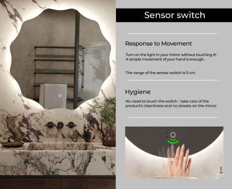 Backlit LED Bathroom Mirror L193 #10