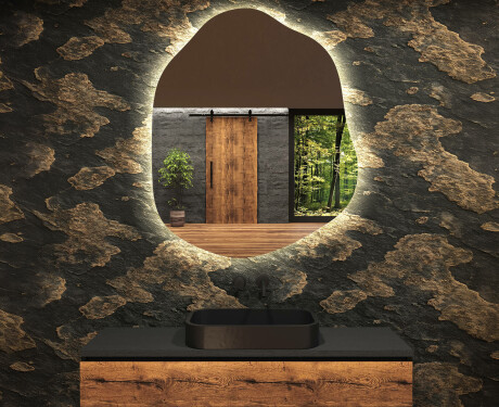 Irregular Mirror LED Lighted decorative design E221