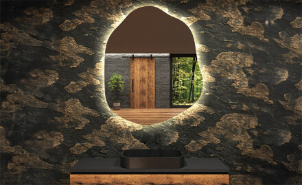 Irregular Mirror LED Lighted decorative design E221