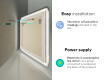 Designer Backlit LED Bathroom Mirror L142 #10