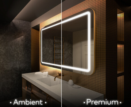 Illuminated Bathroom Mirror LED Lighting L143 #3