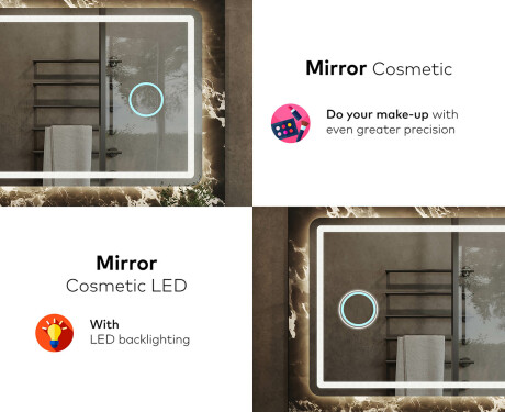 Illuminated Bathroom Mirror LED Lighting L143 #8