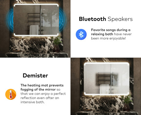 PremiumLine Illuminated Bathroom LED Lighted Mirror L145 #6