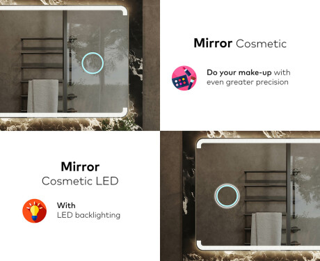 PremiumLine Illuminated Bathroom LED Lighted Mirror L145 #8