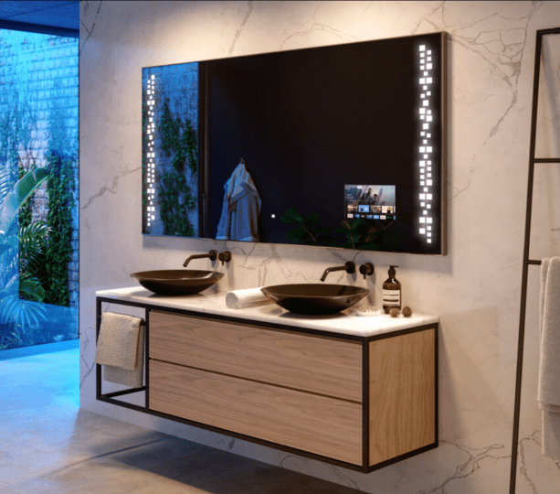 Smart Illuminated Bathroom Mirror LED Lighting